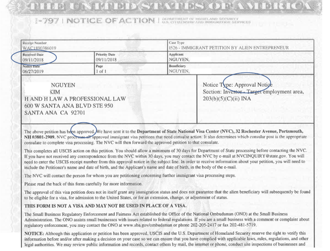 định cư Mỹ EB-5 an toàn thẻ xanh và an toàn vốn