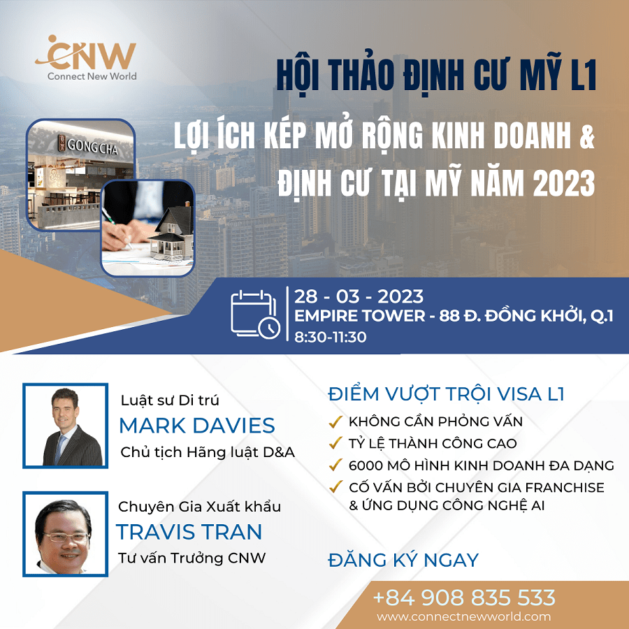 visa L1A mang lại nhiều cơ hội rộng mở cho nhà đầu tư Việt